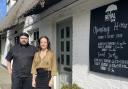 James Mclaren, a chef at The Royal Oak, with Dawn Isaac, the manager of The Royal Oak.