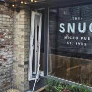 The Snug micro-pub in Free Church Passage, St Ives, was broken into on April 21.
