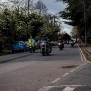 Cambridgeshire Police's Road Policing Unit were on hand during the Easter Toy Run.