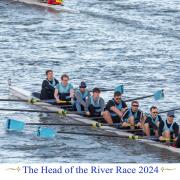 The men's team on the River Thames.