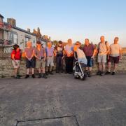 The ramblers on a trip to St Ives.