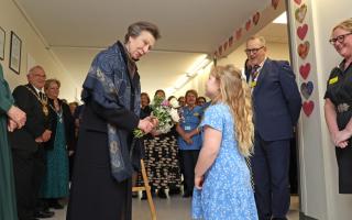 The Princess Royal with Felicity Cooper.
