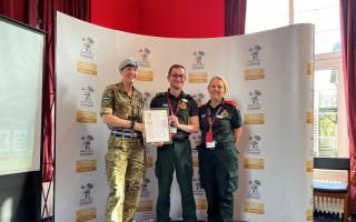Lieutenant Colonel Alice Archer, CEO Tom Abell and head of clinical operations Jemma Varela.