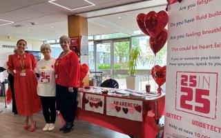 The heart team spoke to the public and healthcare staff.