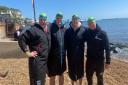 Four friends, Hugo McMullen, Fergus Wilson, James Jackson-Stops and Charlie Sampson, are swimming the English Channel for charity.