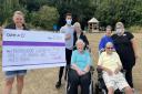 Field Lodge care home in St Ives has donated £690 to Hinchingbrooke Country Park to help provide a picnic bench for its new sensory garden.