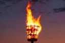 A beacon for The Queen's Platinum Jubilee in March, Cambridgeshire