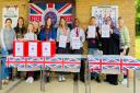 Volunteers and Oxmoor Community Fridge helpers at the Jubilee themed children\'s quiz.