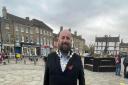 St Neots Town Mayor Councillor Stephen Ferguson urges people to support their local high street.