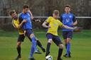 Action from Eynesbury Rovers Reserves\' derby success against St Neots Town Reserves. Picture: MARK RIDER