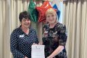 Field Lodge Care Home in St Ives has been awarded the Care Fit for VIPS accreditation. Pictured is head of nursing, care and dementia at Care UK, Suzanna Mumford (R) and Home Manager, Linda Martinez (L).