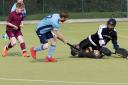 St Neots Hockey Club's leading scorer, Phil McMorris, was again on target as he fired home a hat-trick against Bourne Deeping.