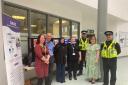 Hospital staff and police took part in the safety event.