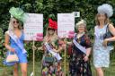 Members of the St Neots Players promoted their next production, 'Ladies Day', at the St Neots Festival.