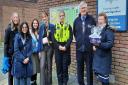 Police officers in St Neots received Christmas treats from members of The Church of Jesus Christ and St Neots and District Branch Royal Naval Association.