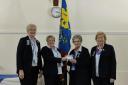 Jayne Lloyd was presented with a 60 years of service award for her volunteering with Girlguiding Cambridgeshire West.