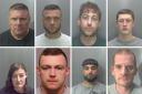 Some of the faces of criminals jailed in March.