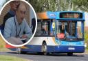 Cllr Dr James Hobro (inset) said that Stagecoach's planned cuts had caused 