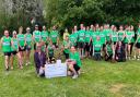 Riverside Runners met to present a cheque to Hunts Community Cancer Network in memory of team-mate and friend, Alison Wright.