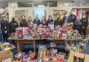Staff and pupils at Sawtry Village Academy made a Christmas donation to the Foodbank.