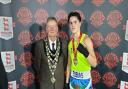 Tobias Taylor of New Saints Boxing Club won gold at the Barum Box Cup in Ilfracombe, Devon.