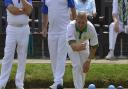 Hunts County bowls team face Norfolk in St Ives in the area final of the Adams Trophy.