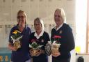 Marion Goodwill, Angela Boon and Linda Harrison of St Ives Golf Club.