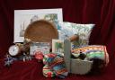 Some of the art and crafts for sale at the Winter Craft and Gift Fair at St Neots Museum. Credit: St Neots Museum.