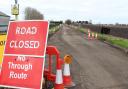 Several roads are closed across the county today, including in  March, Chatteris and Cambridge.