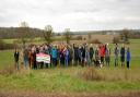 More than 45 Warboys villagers gathered in the field off Station Road to show their support in saving the field from housing developers.