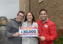 Sasha Angell and her partner Robert, from Little Paxton, won £30,000 with People's Postcode Lottery.