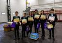 Pupils from Ormiston Bushfield Academy in Peterborough won the fire service's challenge and were awarded certificates.