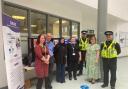 Hospital staff and police took part in the safety event.
