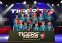 The St Neots under 10s squad, and coaches Ian Wallis, Andrew Kinglake and Gareth Mount, with their trophy and players’ medals presented by former Irish international and Leicester Tigers player Geordan Murphy.