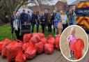 A real mix of age groups joined the litter pick in Ramsey to help clean up litter pollution in around the river.