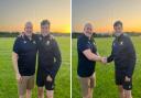 St Ives Rugby Club head coach Paul Humphreys with newly appointed backs coach Will Sutton