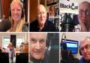Black Cat Radio's Your Voice Presenters: Jenny Jefferies, Nigel Pauley, Ernie Almond, Brian Dobson and Ste Greenall