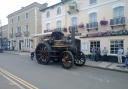 Nigel Martin captured this steam engine outside the Golden Lion pub in St Ives.