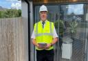 Bovis Homes site manager Stuart Morley wins Pride in the Job Quality Award for his work at Judith Gardens in Sawtry.