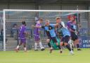 A double from Nathan George helped St Neots to an emphatic victory against Daventry Town.