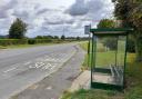 Bus stop in Gazelle Way, Cambridge