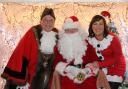 Cllr Alan Hooker with Mr and Mrs Claus.