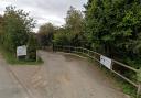 Entrance to Northbrook Equestrian Centre in New Road, Offord Cluny, Cambridgeshire.