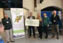The St Ives Rotary Club presented the Acorn group with a cheque at their meeting.
