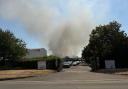 Residents are being told to close their windows and doors due to the smoke.