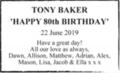 TONY BAKER