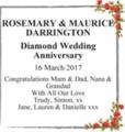 ROSEMARY & MAURICE DARRINGTON