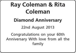 Ray Coleman - Rita Coleman