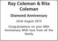 Ray Coleman - Rita Coleman