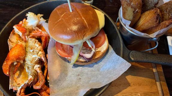The Hunts Post: The surf and turf burger at the River Bar in Cambridge The Hunts Post: The surf and turf burger at the River Bar in Cambridge